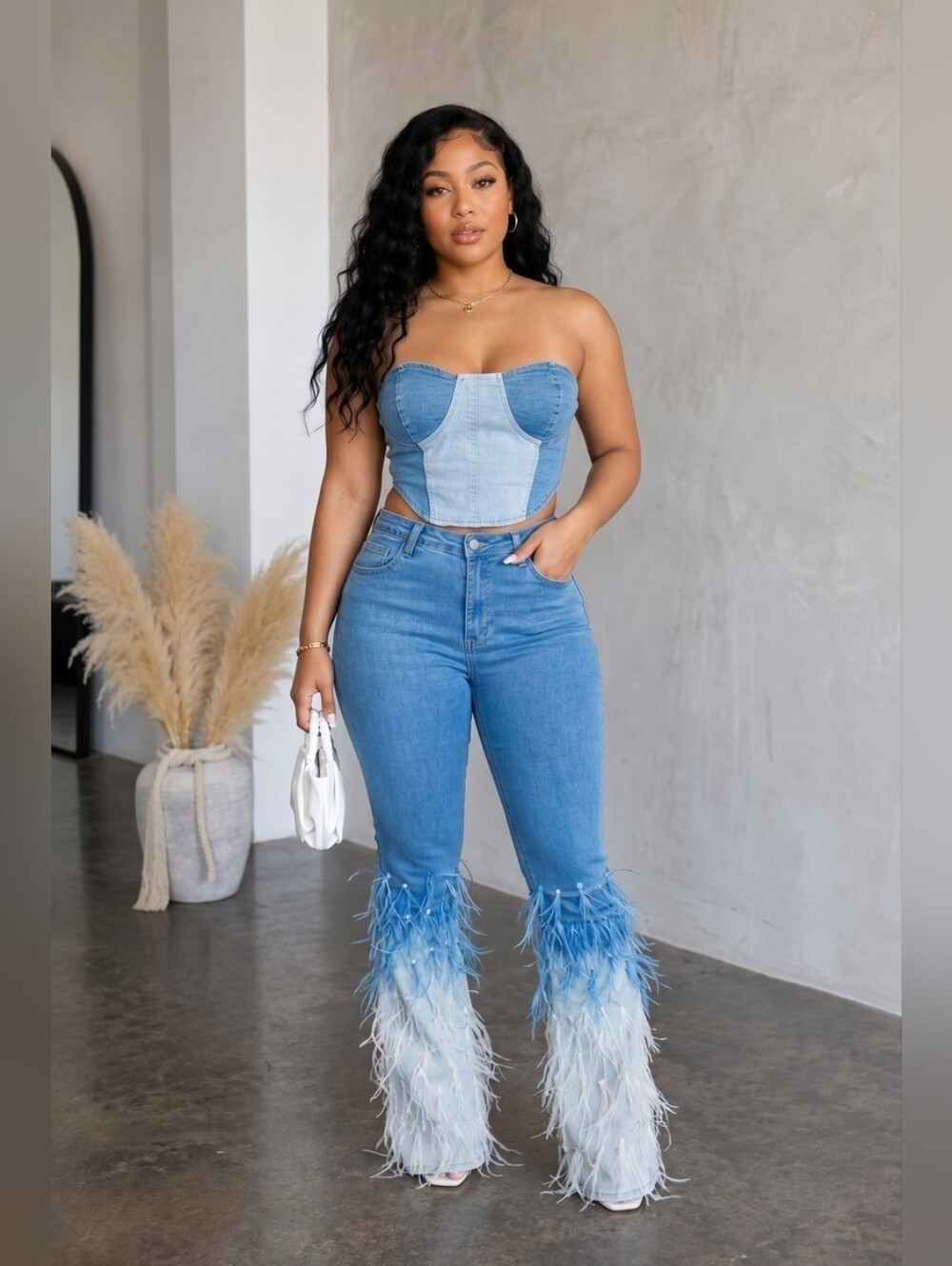 Amayah two-piece pant set